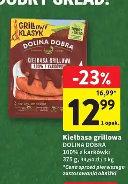 Intermarche Kiełbasa grillowa Dolina Dobra 100% z karkówki oferta