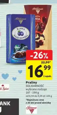 Intermarche Praliny Śliwka Nałęczowska Solidarność oferta