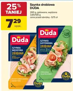 Carrefour Szynka gotowana drobiowa Duda oferta