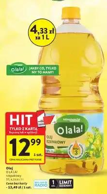 Intermarche Olej rzepakowy O la la! oferta