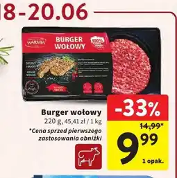 Intermarche Burger wołowy Warmia oferta