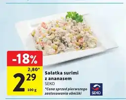 Intermarche Sałatka surimi z ananasem Seko oferta