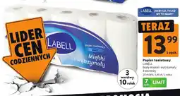 Intermarche Papier toaletowy LABELL biały miękki i wytrzymały oferta