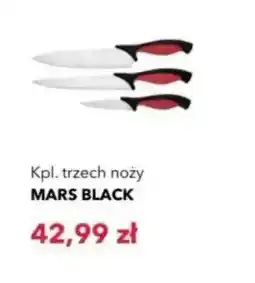 Nela Komplet trzech noży Mars Black 3-pak oferta