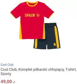 Smyk Cool Club, Komplet piłkarski chłopięcy, T-shirt, Szorty oferta