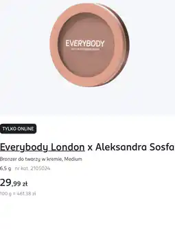 Rossmann Everybody London x Aleksandra Sosfa Bronzer do twarzy w kremie, Medium oferta