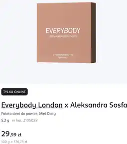 Rossmann Everybody London x Aleksandra Sosfa Paleta cieni do powiek, Mini Diary oferta