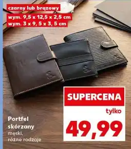 Kaufland Portfel skórzany męski oferta