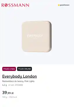 Rossmann Everybody London Rozświetlacz do twarzy, Pink Lights oferta