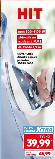 Kaufland SILVERCREST Żelazko parowe podróżne SDBRK 1000 oferta