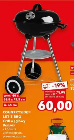 Kaufland COUNTRYSIDE LET'S BBQ Grill węglowy Kansas oferta