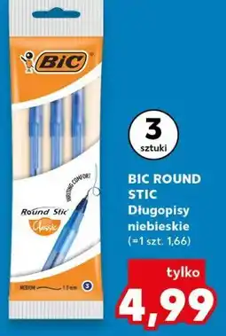 Kaufland BIC ROUND STIC Długopisy niebieskie oferta