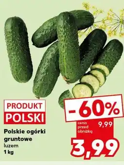 Kaufland Polskie ogórki gruntowe luzem oferta