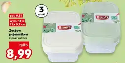 Kaufland BranQ Zestaw pojemników z pokrywkami, poj oferta