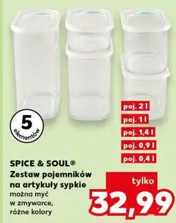 Kaufland SPICE & SOUL Zestaw pojemników na artykuły sypkie oferta