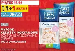 Kaufland Myfood Krewetki koktajlowe 200-300, blanszowane, obrane oferta