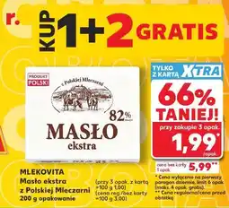 Kaufland Mlekovita Masło ekstra z Polskiej Mleczarni 200 g opakowanie oferta
