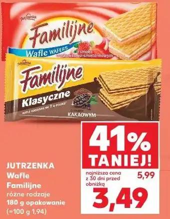 Kaufland Jutrzenka Wafle Familijne oferta