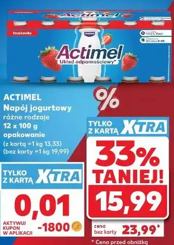 Kaufland Actimel Napój jogurtowy oferta