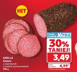 Kaufland GZELLA Salami z papryką lub w ziołach prowansalskich oferta