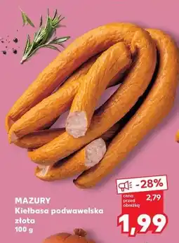 Kaufland MAZURY Kiełbasa podwawelska złota oferta