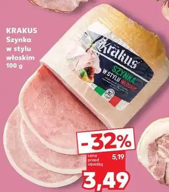 Kaufland Krakus Szynka w stylu włoskim oferta