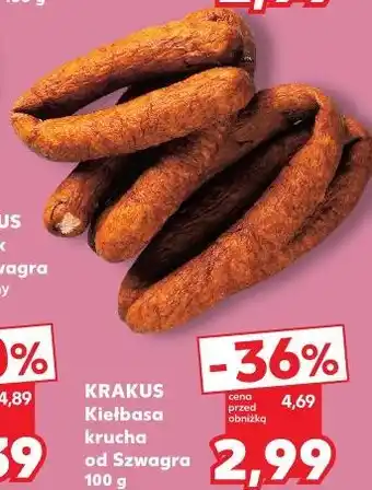 Kaufland Krakus Kiełbasa krucha od Szwagra oferta