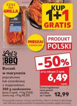 Kaufland Boczek w marynacie paprykowej lub czosnkowej z majerankiem oferta