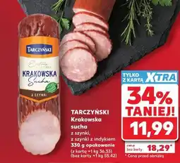 Kaufland Tarczyński Krakowska sucha z szynki, z szynki z indykiem oferta