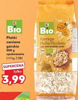 Kaufland K-Bio Płatki owsiane górskie oferta