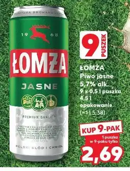 Kaufland Łomża Piwo jasne 5,7% alk oferta