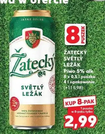 Kaufland Žatecký Světlý Ležák Piwo 5% alk oferta