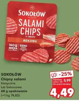 Kaufland SOKOŁÓW Chipsy salami klasyczne lub bekonowe oferta