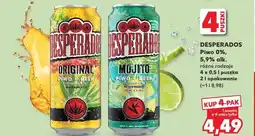 Kaufland DESPERADOS Piwo 0%, 5,9% alk. różne rodzaje oferta