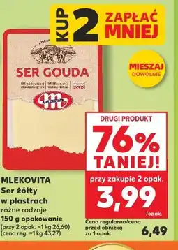 Kaufland Mlekovita Ser żółty w plastrach oferta