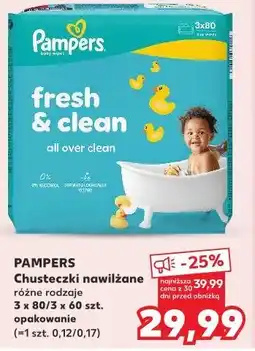 Kaufland Pampers Chusteczki nawilżane oferta