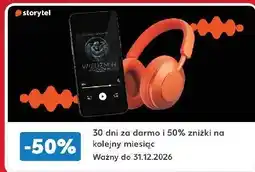 Kaufland Storytel 30 dni za darmo i 50% zniżki na kolejny miesiąc oferta