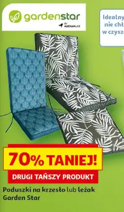 Auchan Poduszki na krzesło lub leżak Garden Star oferta