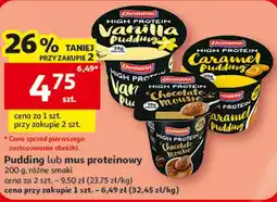 Auchan Pudding lub mus proteinowy Ehrmann oferta