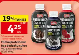 Auchan Mleko proteinowe bez dodatku cukru Müller oferta