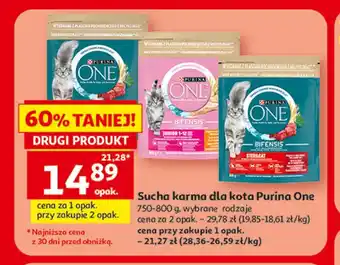 Auchan Sucha karma dla kota Purina One oferta