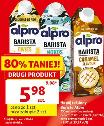 Auchan Napój roślinny Barista Alpro oferta