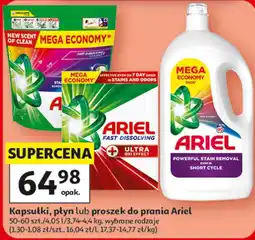 Auchan Kapsułki, płyn lub proszek do prania Ariel oferta