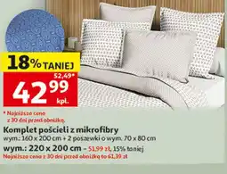 Auchan Komplet pościeli z mikrofibry actuel oferta