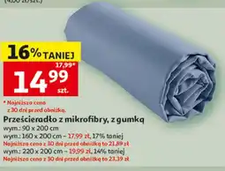 Auchan Prześcieradło z mikrofibry, z gumką actuel oferta