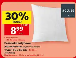 Auchan actuel Poszewka satynowa jednobarwna oferta