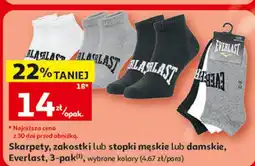 Auchan Skarpety, zakostki lub stopki męskie lub damskie Everlast, 3-pak oferta