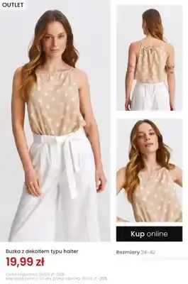 Bluzka z dekoltem typu halter