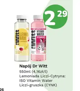 Limonka Napój Dr Witt ISO Vitamin Water Liczi-gruszka oferta