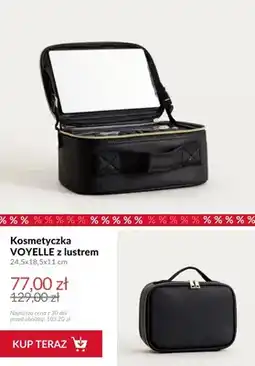 Homla Kosmetyczka Voyelle z lustrem 24,5x18,5x11 cm oferta